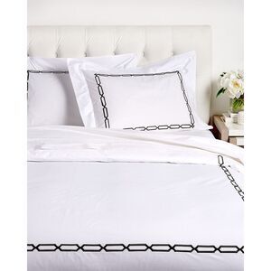 Dea Italian Linens Prato Embroidered Duvet Set